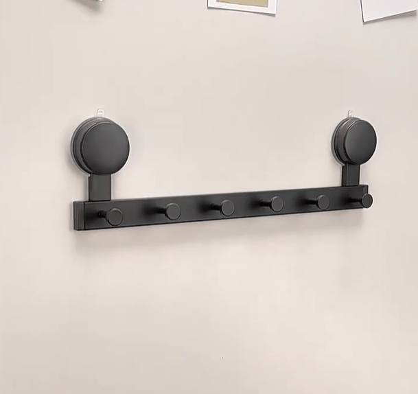 Multi-Purpose Wall Mounted Suction Cup Hook Rack