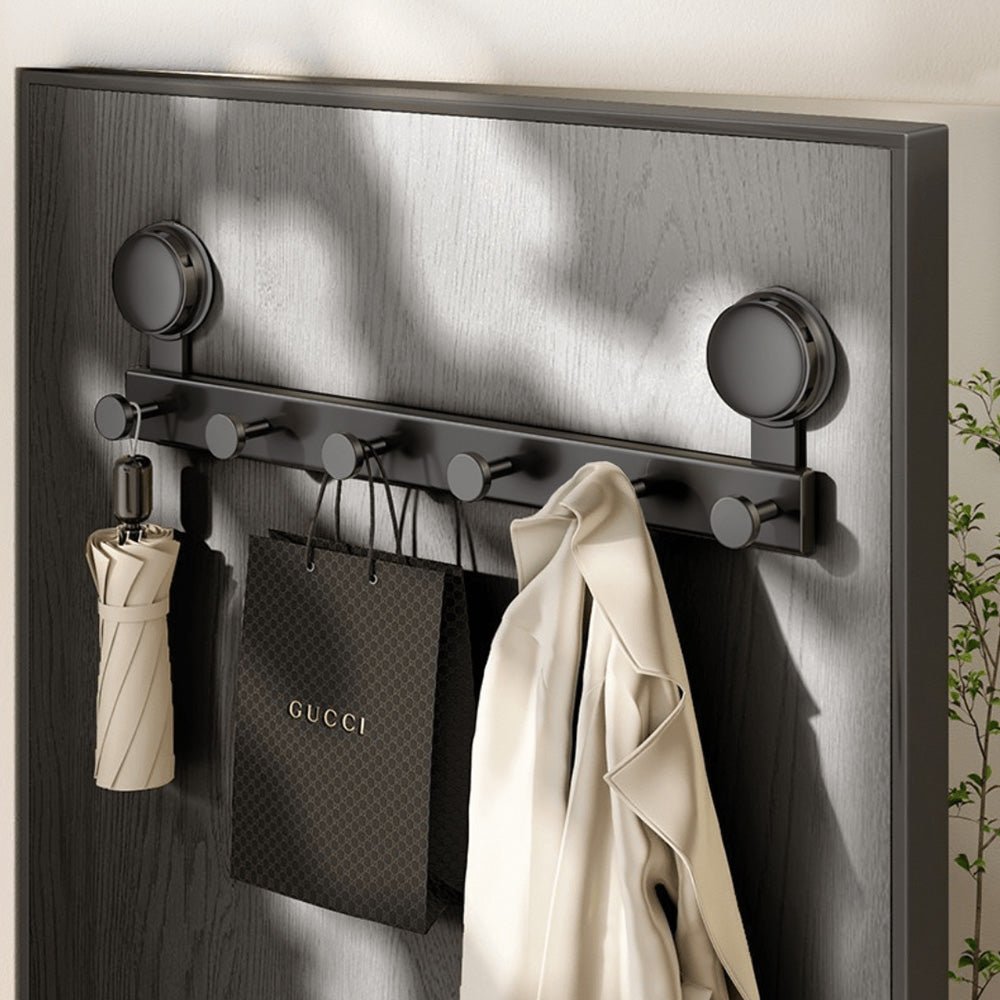 Multi-Purpose Wall Mounted Suction Cup Hook Rack