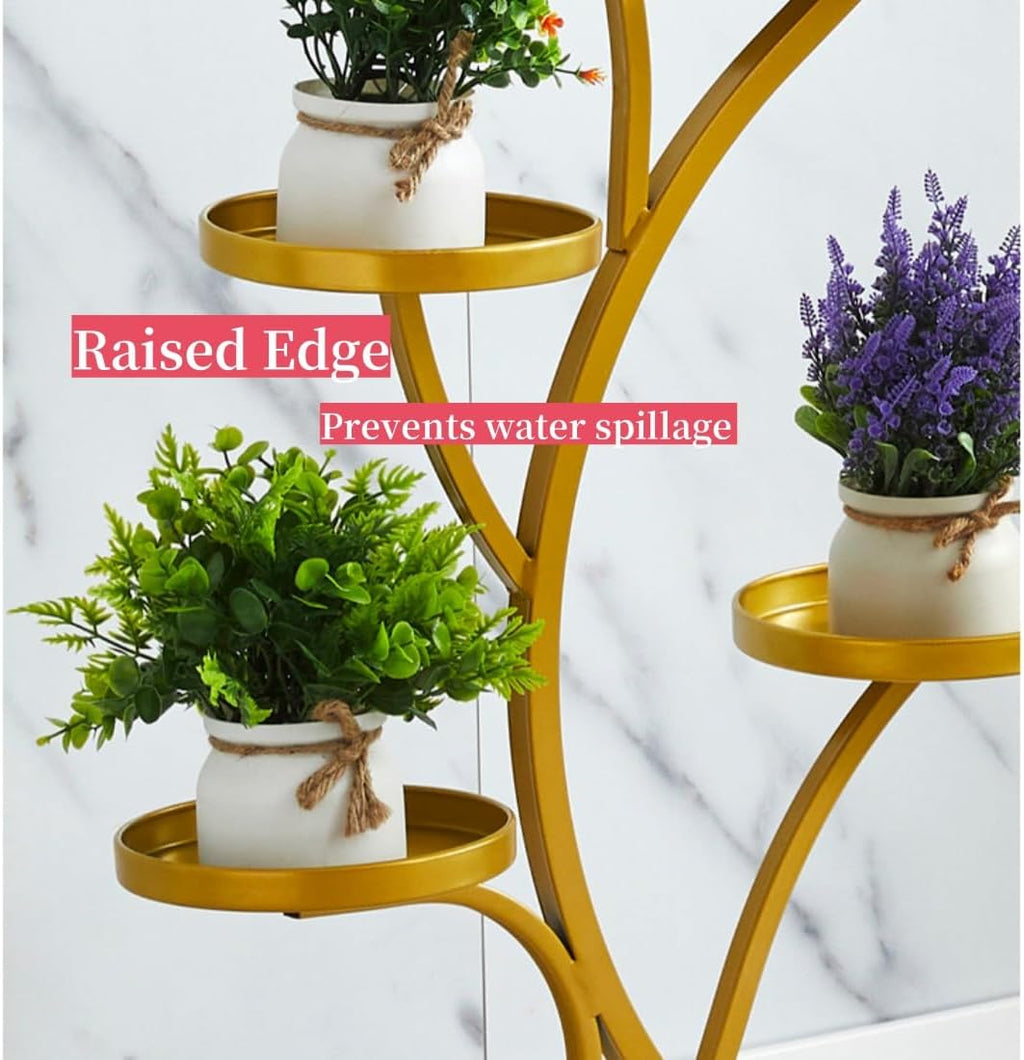 Multi-Tier Rolling Indoor Plant Display Stand