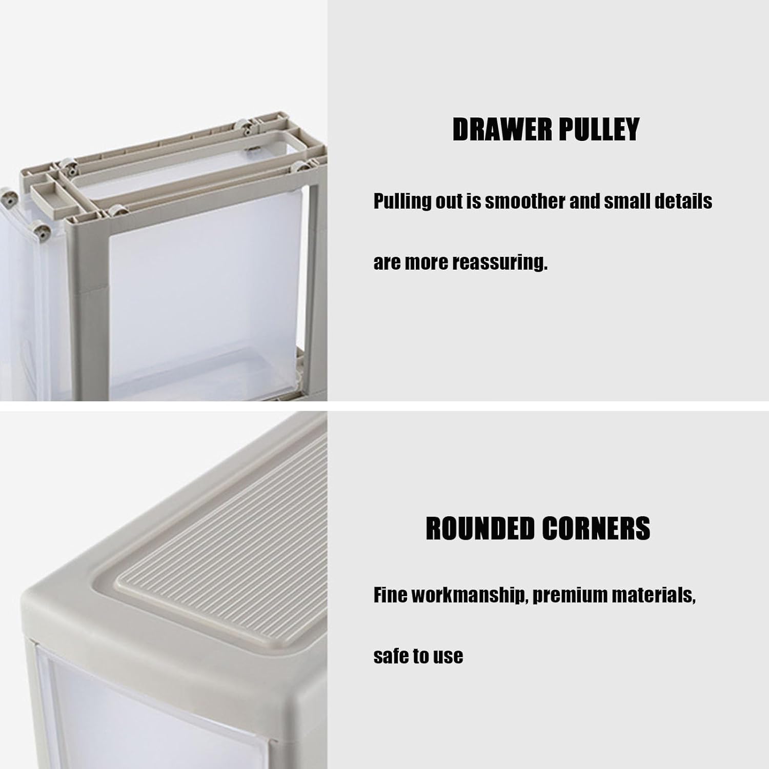 Space Saving Slim Organizer with Drawers
