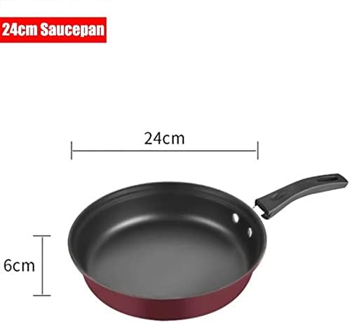 Non Stick Aluminum Cookware Set with Glass Lid (Set of 3)