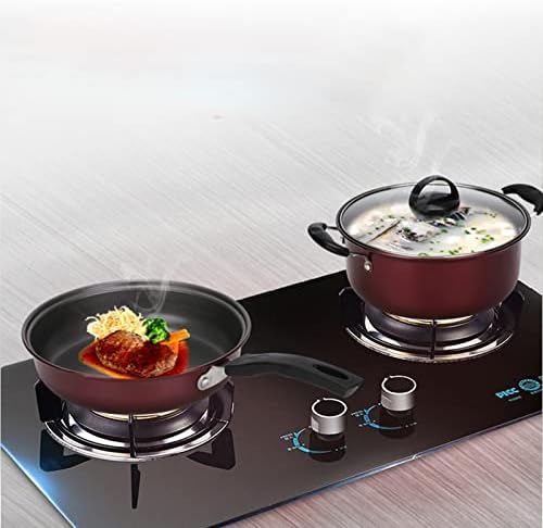 Non Stick Aluminum Cookware Set with Glass Lid (Set of 3)