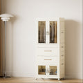 Foldable Storage Wardrobe with 1 Cabinet & 2 Drawers