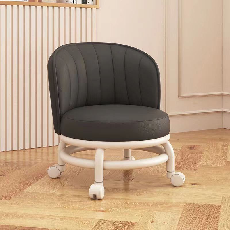 Multi-Functional Portable steel frame Round Stool With Wheels