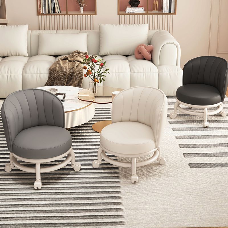 Multi-Functional Portable steel frame Round Stool With Wheels