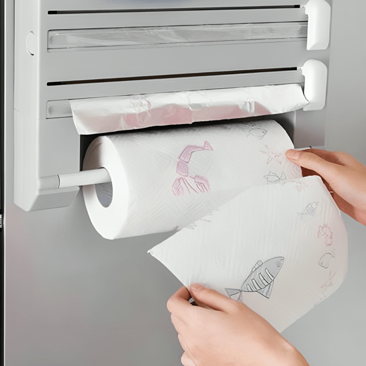 Multifunctional Paper Towel & Wrap Dispenser