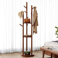 Premium Solid Wood 360° Rotatable Coat Stand for Home and Bedroom