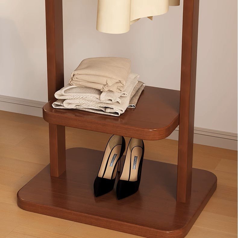Solid Wood Floor-to-Ceiling Coat Rack (166cm)
