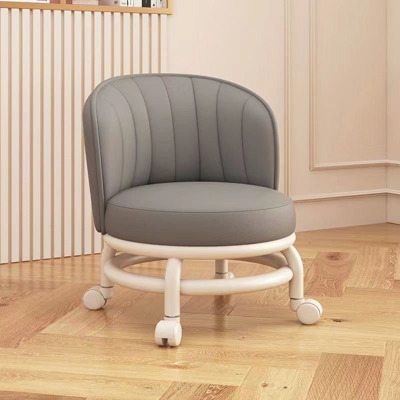 Multi-Functional Portable steel frame Round Stool With Wheels