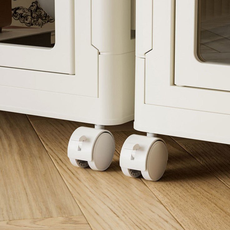 Foldable Storage Wardrobe with 1 Cabinet & 2 Drawers