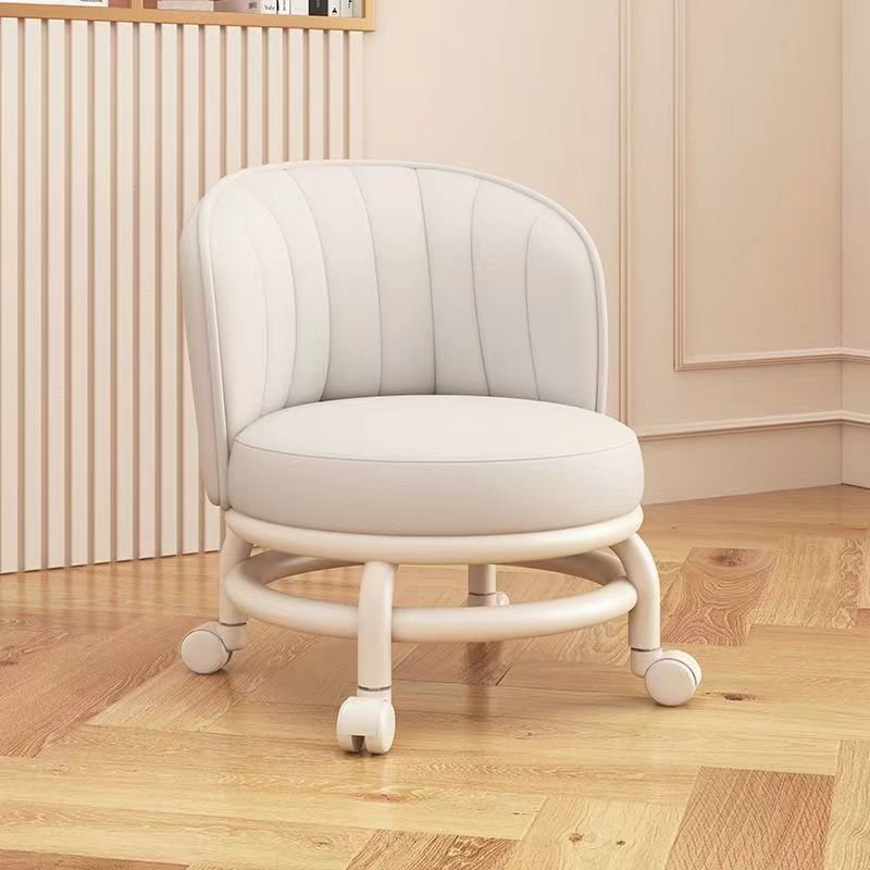 Multi-Functional Portable steel frame Round Stool With Wheels
