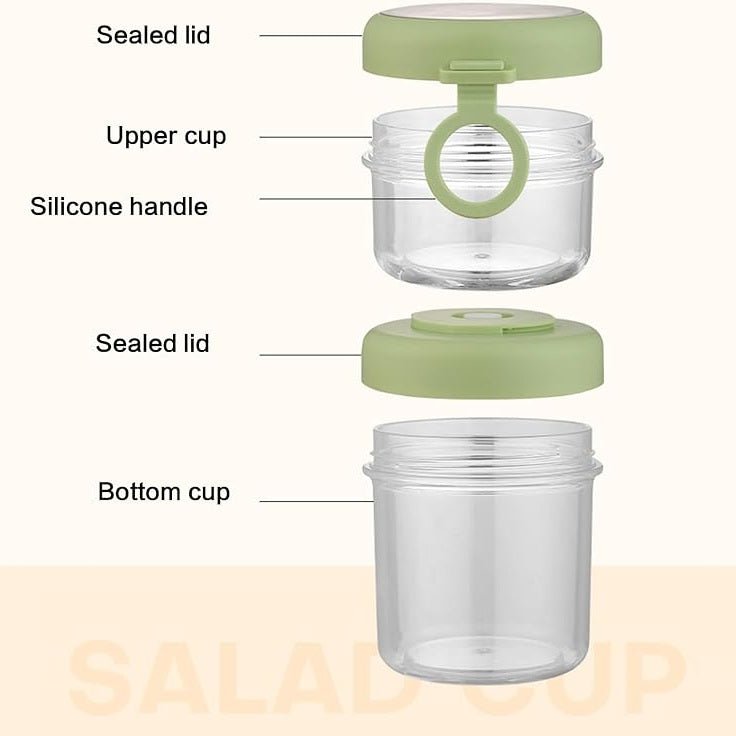 On-the-Go Salad and Yogurt Cup with Leak-Proof Lid & Spoon