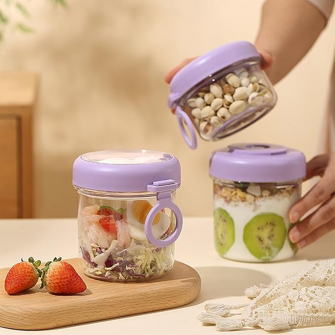 On-the-Go Salad and Yogurt Cup with Leak-Proof Lid & Spoon
