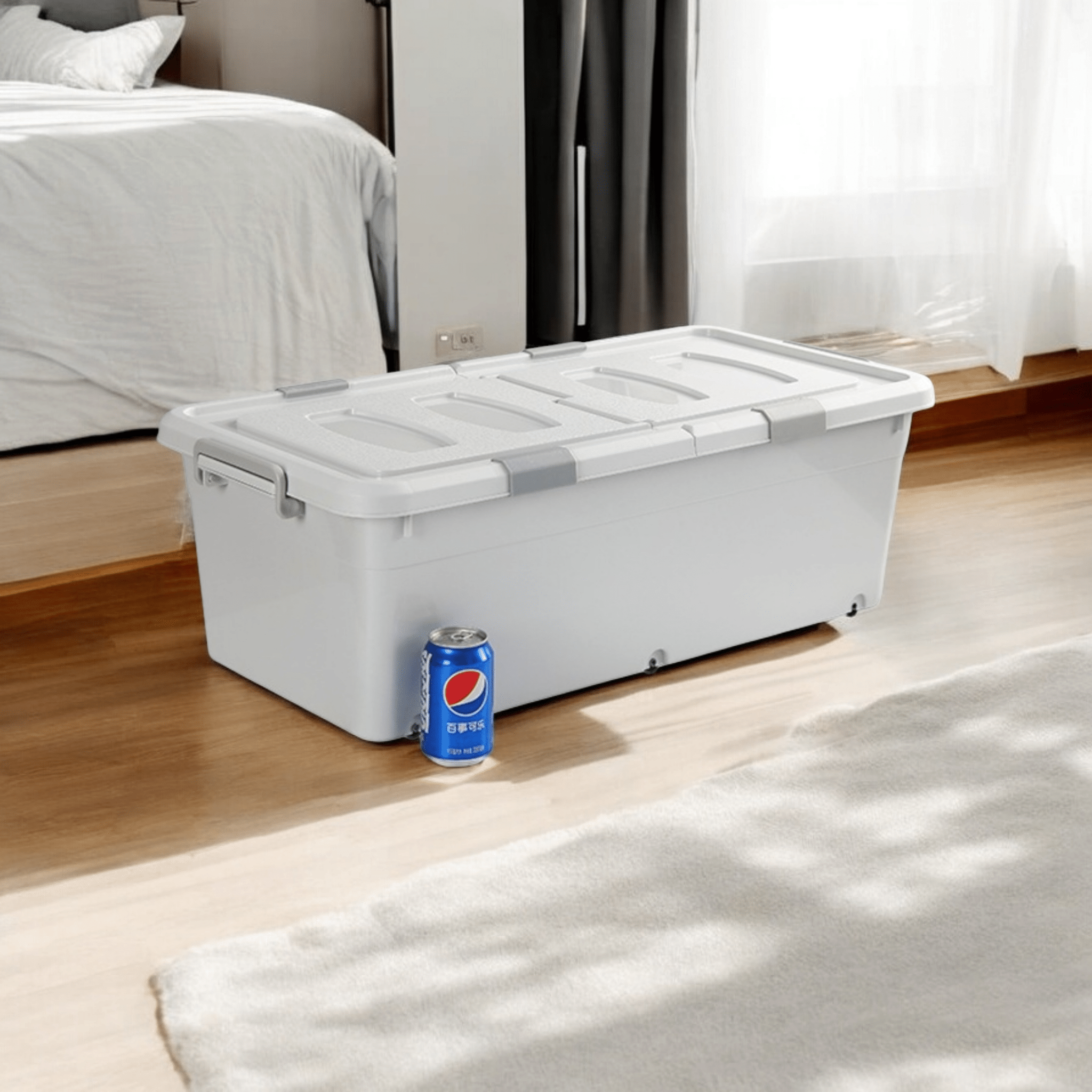 Multifunctional Storage Box with Wheels