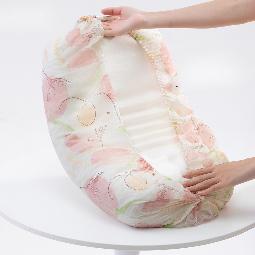 Portable Elastic Fit Printed 2-Piece Disposable Pillowcase