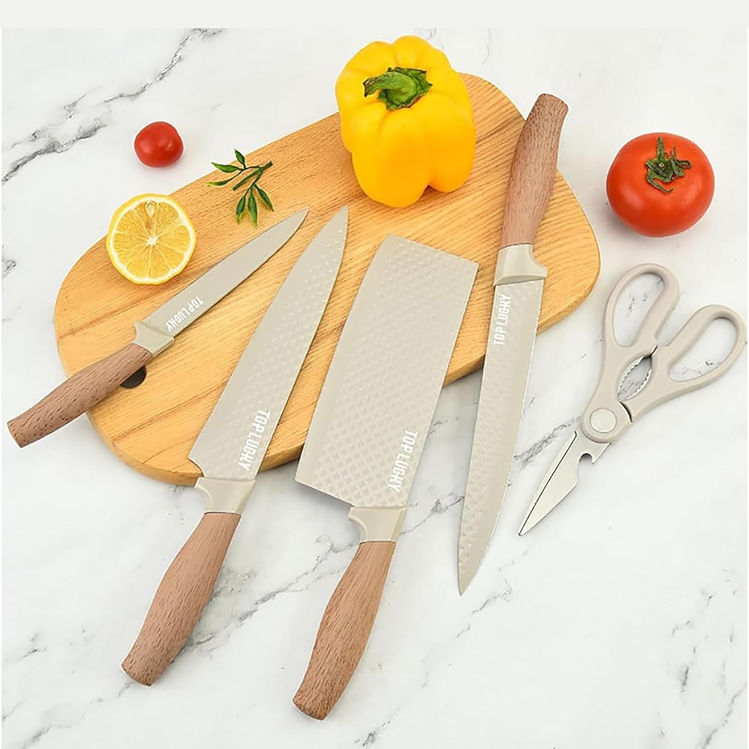 Premium 6-Piece Stainless Steel Kitchen Knife Set