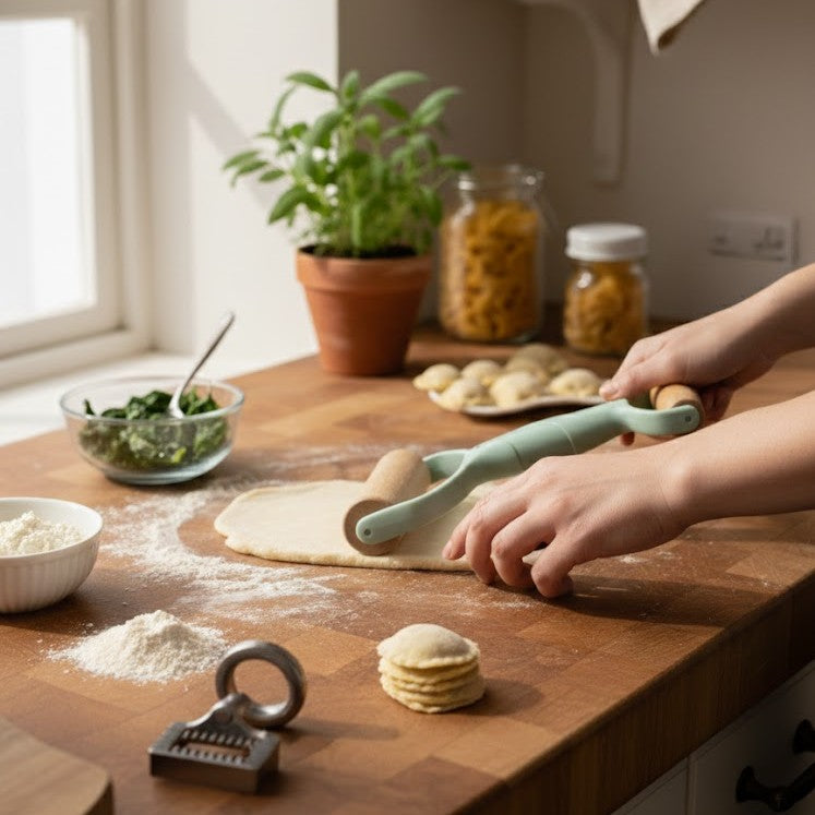 Premium Ergonomic Double - Sided Wooden Rolling Tool