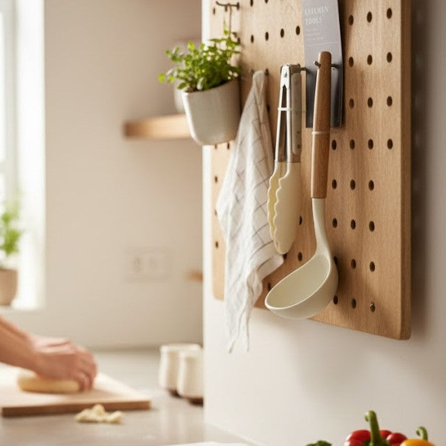 Premium Heat-Resistant Silicone Ladle & Tongs Set