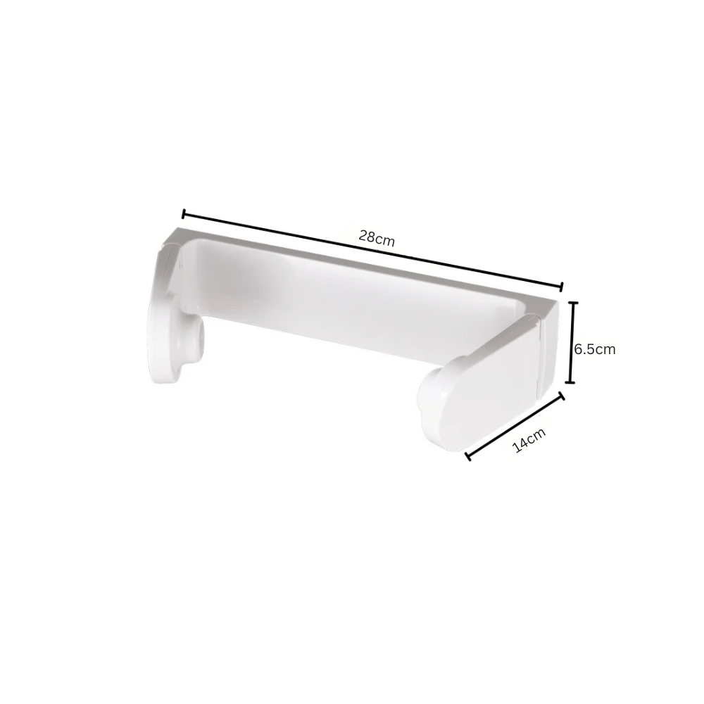 Wall-Mounted Kitchen Adhesive Paper Storage Rack
