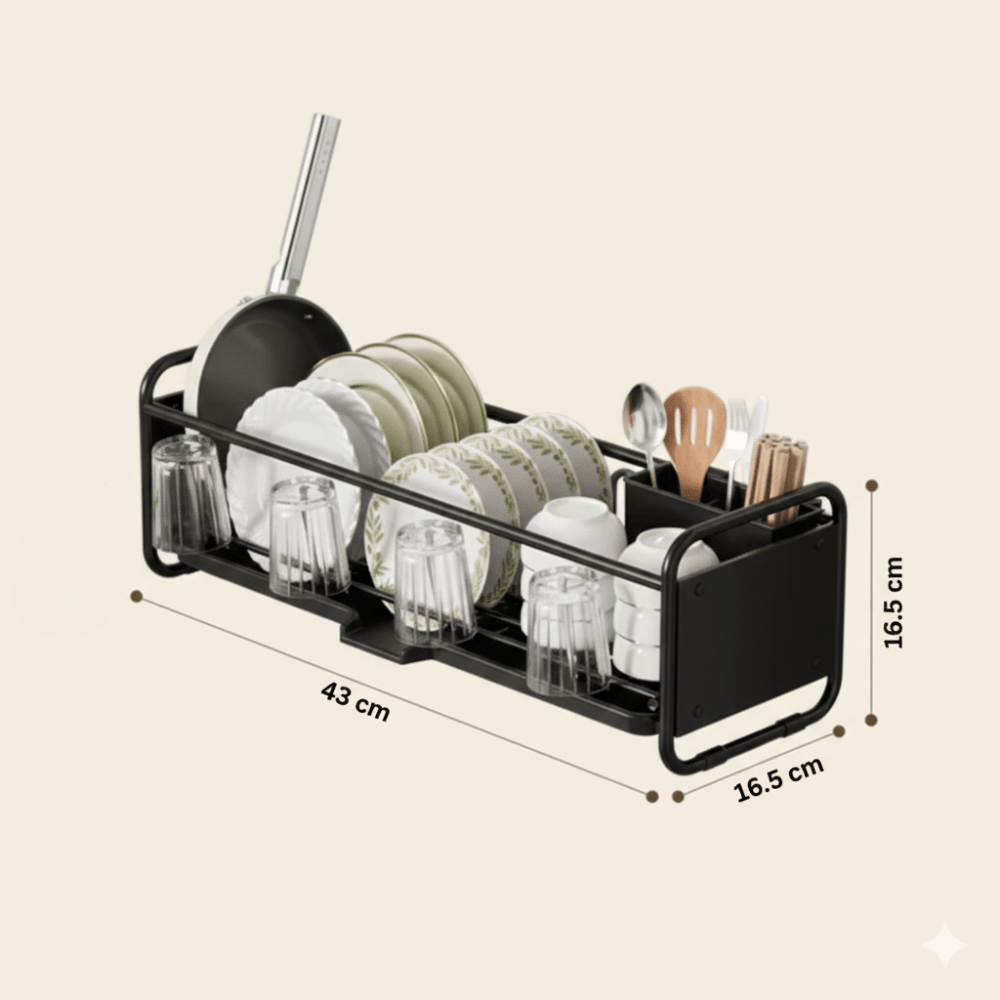 Multi-Purpose Kitchen Utensil Storage Rack (43cm)