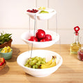 Twist & Fold 3-Tier Foldable Snack & Fruit Stand (38 cm)