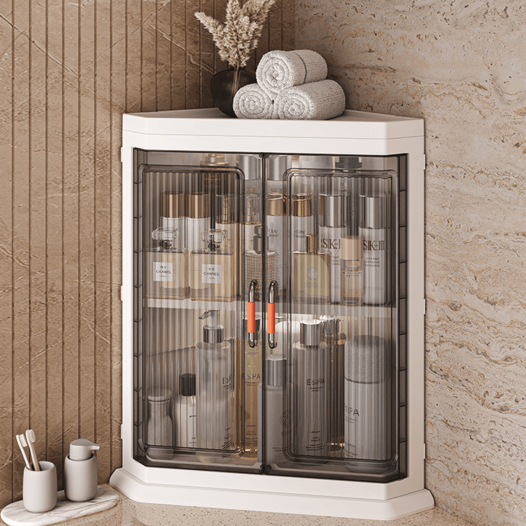 Multifunctional Plastic Triangle Corner Storage Cabinet