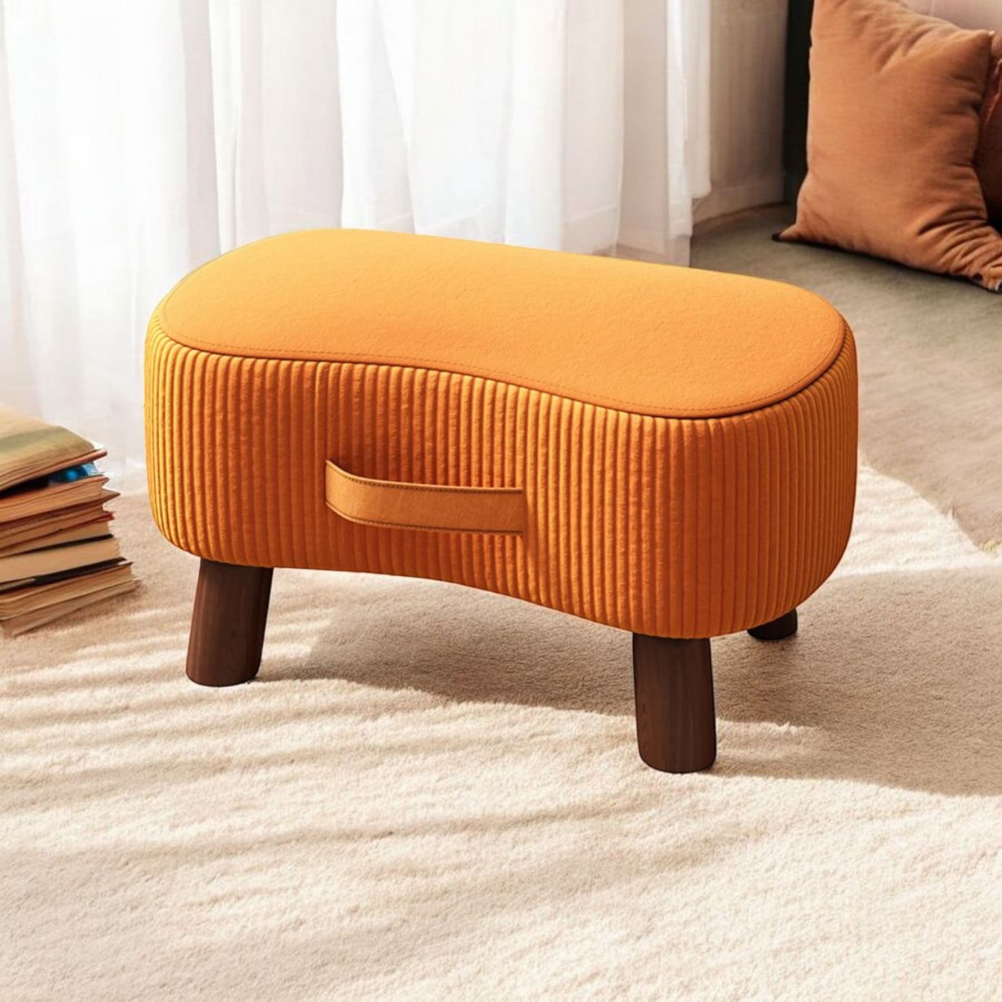 Multi-Purpose Comfortable Solid Wood Sofa Stool(40cm)