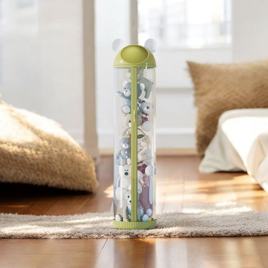 Multi-Functional Transparent Toys Storage Tube with Zipper(30cm)
