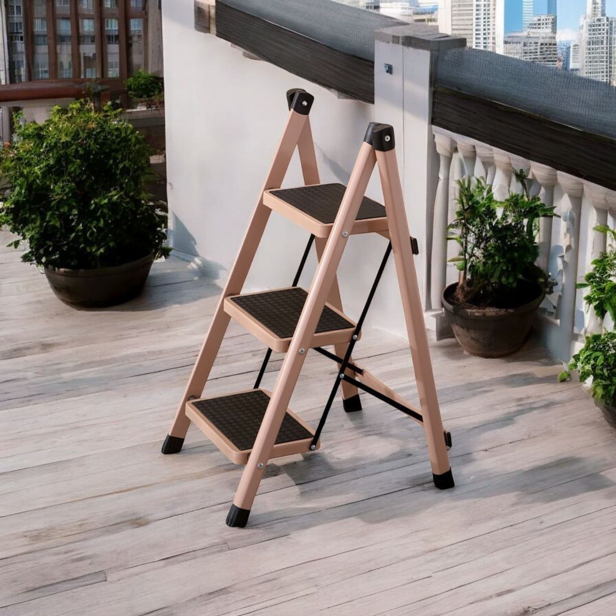 Multipurpose Three Steps Folding Storage Ladder(82cm)
