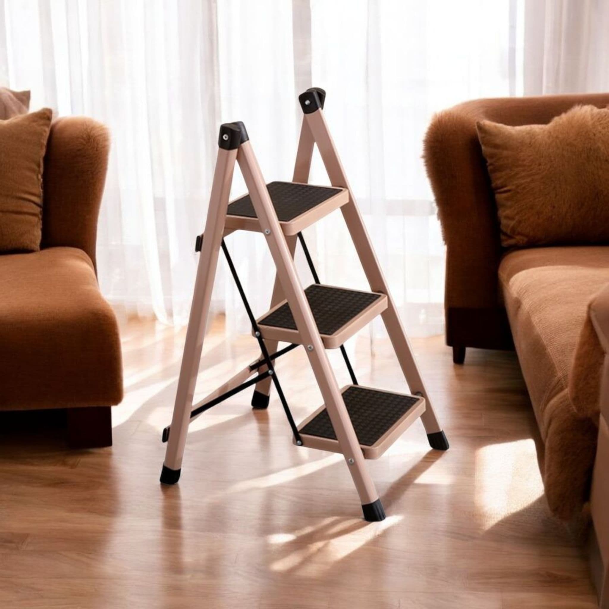 Multipurpose Three Steps Folding Storage Ladder(82cm)