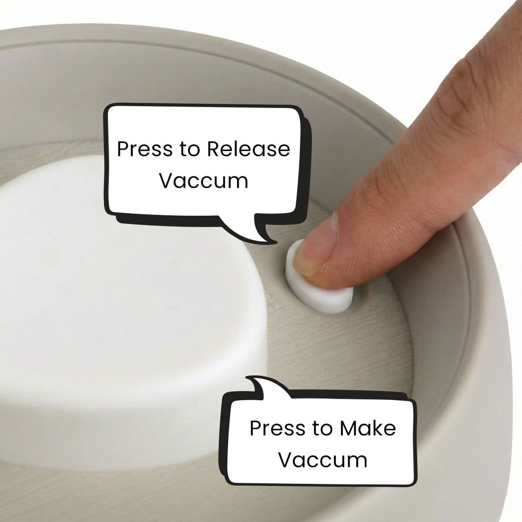 Premium Microwave Safe Borosilicate Glass Canister with Vacuum Lid(1000ml)