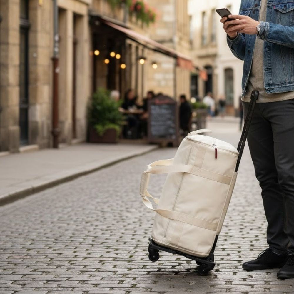 Multi-Function Rolling Travel Bag with Retractable Handle