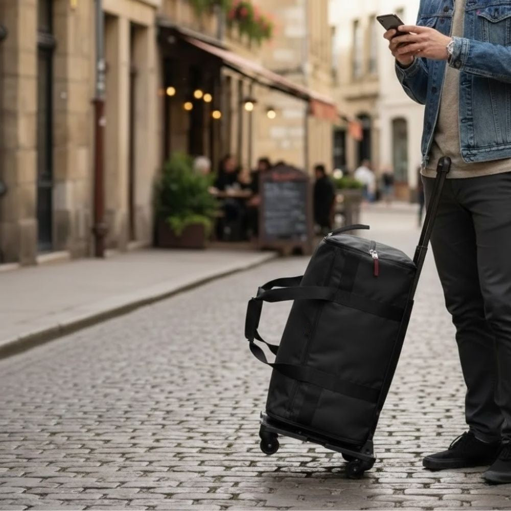 Multi-Function Rolling Travel Bag with Retractable Handle