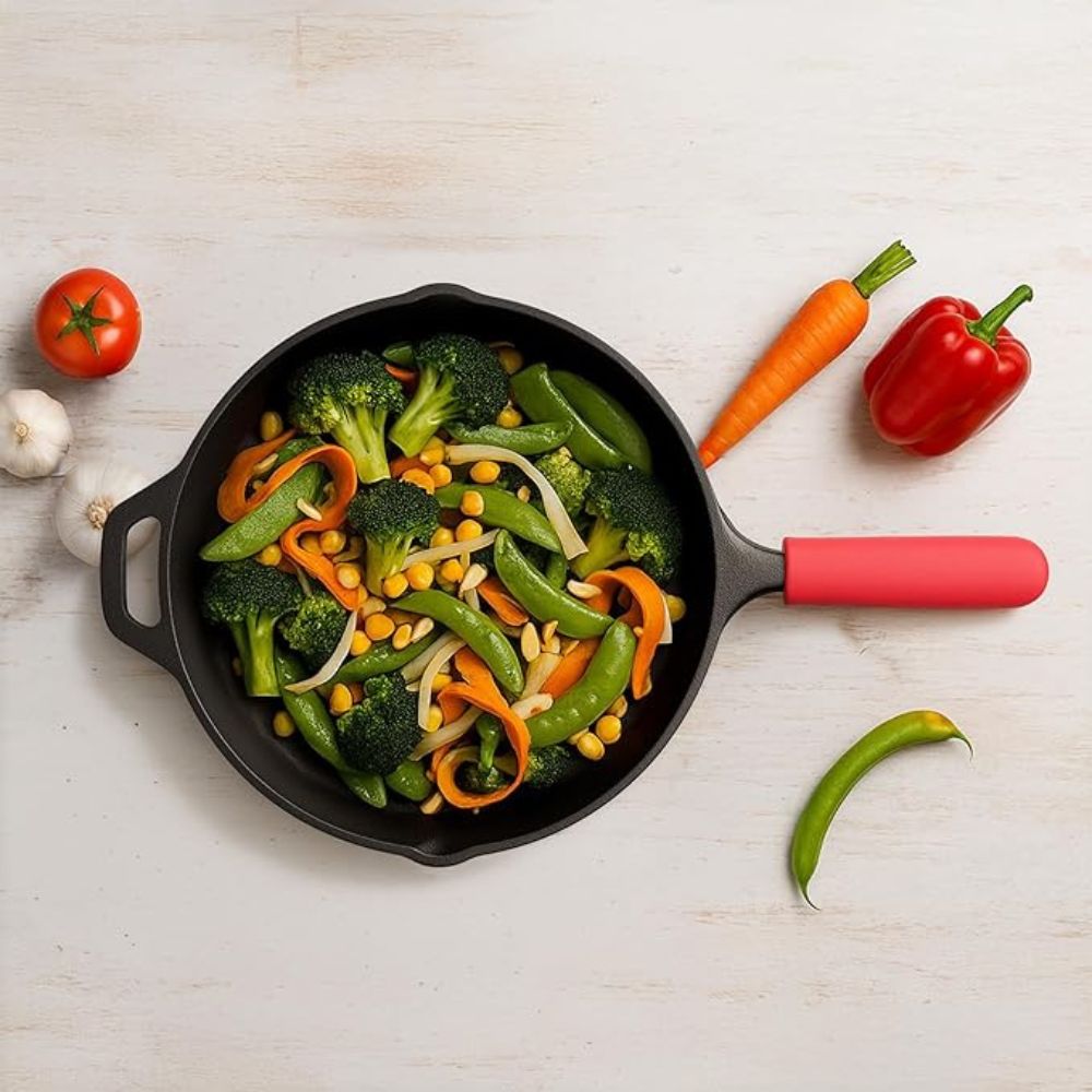 Heavy-Duty Cast Iron Skillet for Cooking & Frying