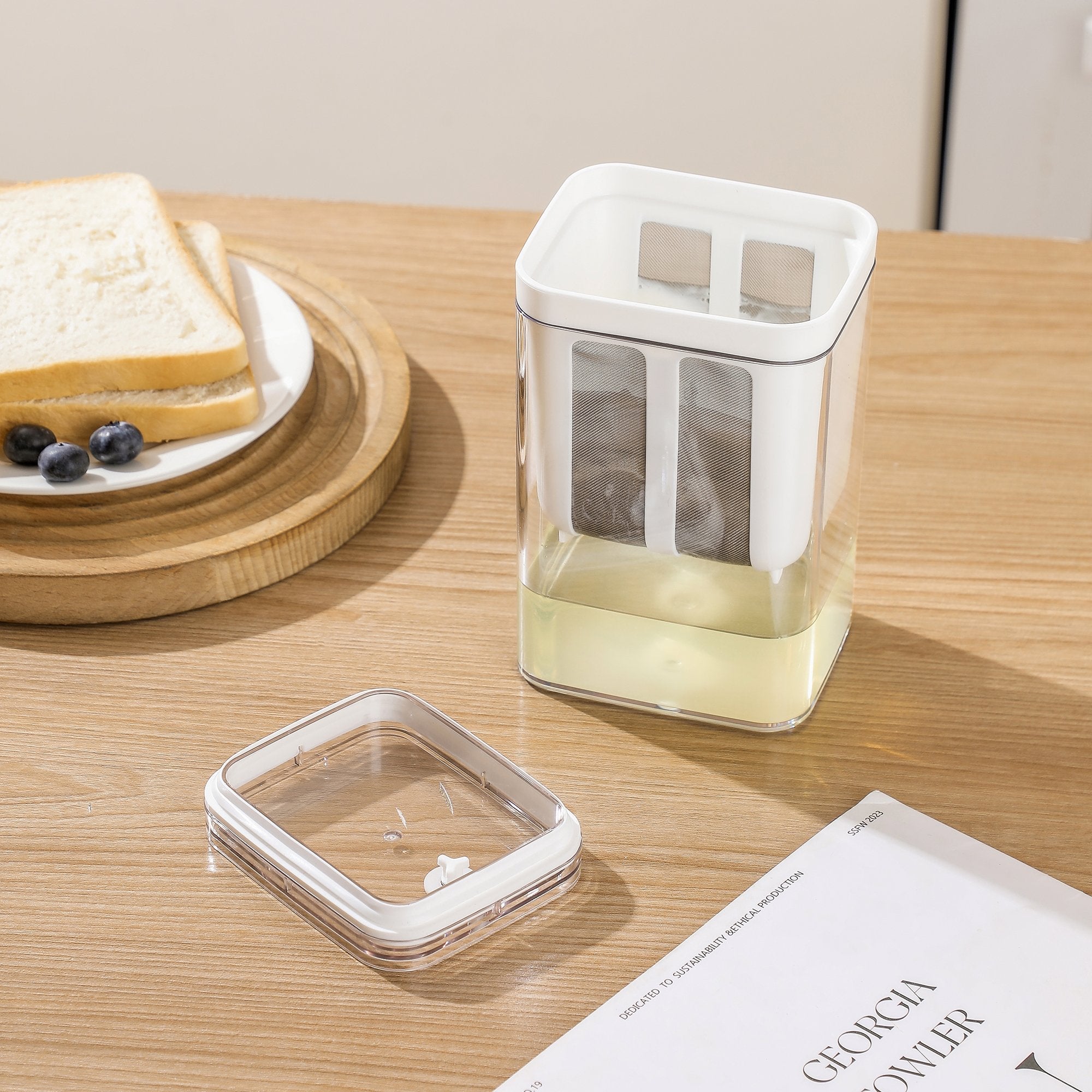 Multifunctional Yogurt Filter with Fine Mesh Strainer(1100ml)