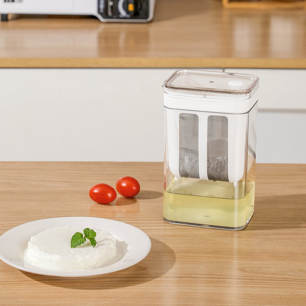 Multifunctional Hung Curd Maker with Fine Mesh Strainer(1100ml)