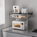 Multi-Functional Stainless Steel Kitchen Shelf with Pull-Out Tray