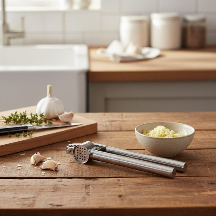 Manual Heavy Duty Stainless Steel Garlic Press