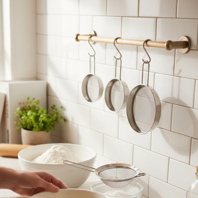 Stainless Steel 3-Piece Multipurpose Fine Mesh Strainer Set